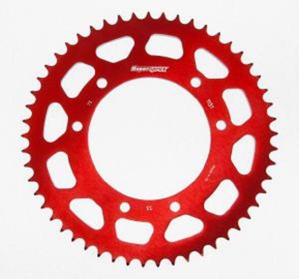 Supersprox Alu-Kettenrad 420 - 53Z (rot) RAL-1131:53-RED|ID 105,0 LK 125,0 6-Loch