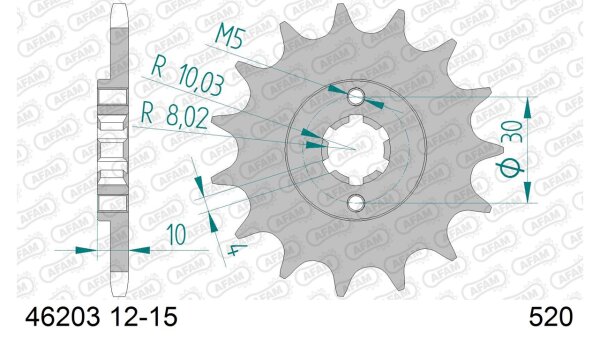 DC AFAM Ritzel 520 - 14Z 46203-14