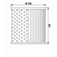 MIW Ölfilter K2001 Papierfilter (OEM-Qualität)