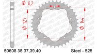 DC AFAM Stahl-Kettenrad 525 - 39Z PCD (Silber) 50608-39|...