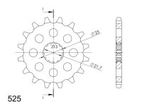 Supersprox Ritzel 525 - 15Z CST-520:15|feinverzahnt...