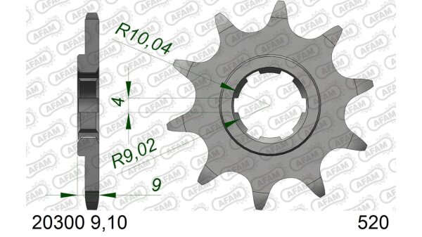 DC AFAM Ritzel 520 - 09Z 20300-09