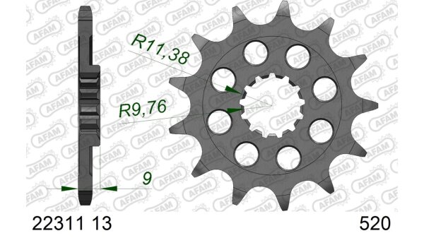 DC AFAM Ritzel 520 - 13Z 22311-13