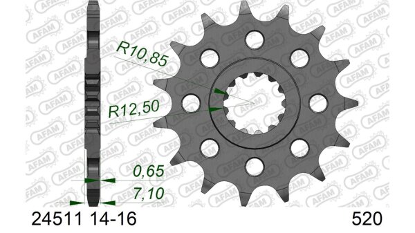 DC AFAM Ritzel 520 - 14Z 24511-14