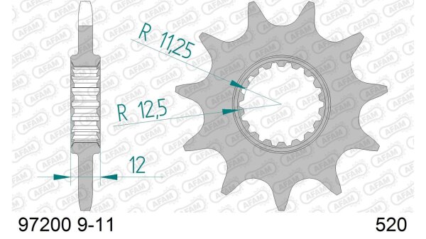 DC AFAM Ritzel 520 - 09Z 97200-09