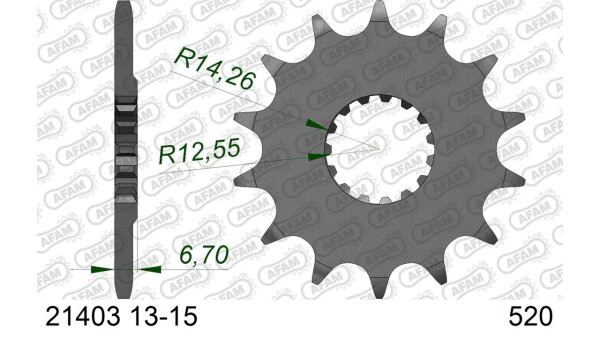 DC AFAM Ritzel 520 - 13Z 21403-13