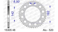 DC AFAM Alu-Kettenrad 520 - 48Z (Silber) 15305-48 | ID...