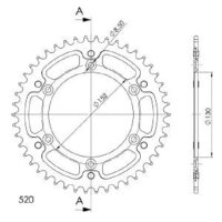 Supersprox Stealth-Kettenrad 520 - 46Z (gold)...