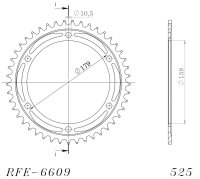 Supersprox Stahl-Kettenrad 525 - 45Z (schwarz)...