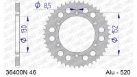 DC AFAM Alu-Kettenrad 520 - 46Z (Silber) 36400N-46 | ID...