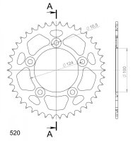 Supersprox Alu-Kettenrad 520 - 41Z (rot)...