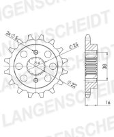 Supersprox Ritzel 525 - 14Z CST-740:14|feinverzahnt...