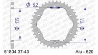 DC AFAM Alu-Kettenrad 520 - 38Z PCD (Gun Metal) 51804-38...