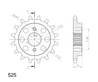 Supersprox Ritzel 525 - 15Z CST-740:15|feinverzahnt...