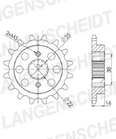 Supersprox Ritzel 520 - 14Z CST-4054_520:14|feinverzahnt...