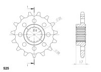 Supersprox Ritzel 525 - 15Z CST-5054:15|feinverzahnt...