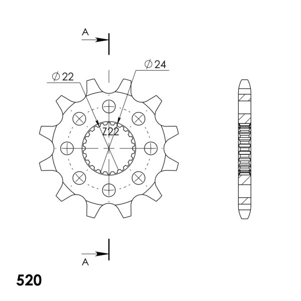 Supersprox Ritzel 520 - 11Z CST-394:11