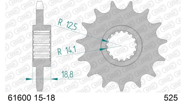 DC AFAM Ritzel 525 - 18Z 61600-18