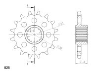 Supersprox Ritzel 525 - 16Z CST-2150:16|feinverzahnt...