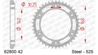 DC AFAM Stahl-Kettenrad 525 - 42Z (Schwarz) 62800-42| ID...