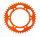 Supersprox Alu-Kettenrad 525 - 43Z (orange) RAL-899:43-ORG|ID 125,0 LK 150,0 6-Loch