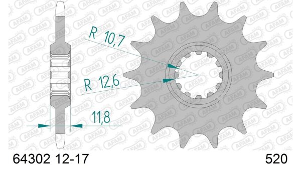 DC AFAM Ritzel 520 - 16Z 64302-16