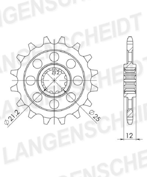 Supersprox Ritzel 520 - 13Z CST-823:13|feinverzahnt 21,0/25,0