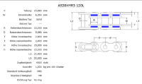 DC AFAM Xs-Ringkette A520XMR3/074N Kette offen mit Hohlnietschloss