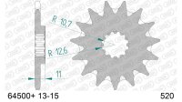 DC AFAM Ritzel 520 - 13Z 64500+13 | mit Schlammrille