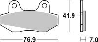 SBS Scooterbelag 103HM (Satz pro Scheibe) Street Ceramic