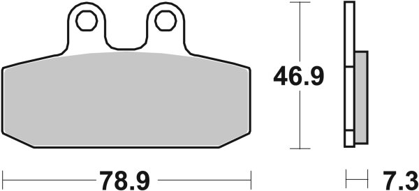 SBS Scooterbelag 108CT (Satz pro Scheibe) Carbon Tech