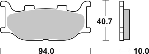 SBS Scooterbelag 128HM (Satz pro Scheibe) Street Ceramic