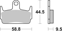 SBS Scooterbelag 129HF (Satz pro Scheibe) Street Ceramic