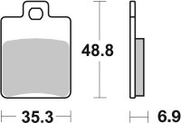 SBS Scooterbelag 142HF (Satz pro Scheibe) Street Ceramic