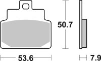 SBS Scooterbelag 153HM (Satz pro Scheibe) Street Ceramic