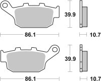 SBS Scooterbelag 161HF (Satz pro Scheibe) Street Ceramic