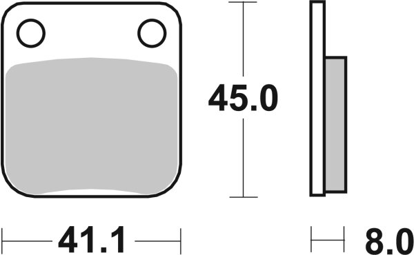 SBS Scooterbelag 100HM (Satz pro Scheibe) Street Ceramic