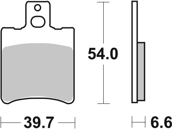 SBS Scooterbelag 114CT (Satz pro Scheibe) Carbon Tech