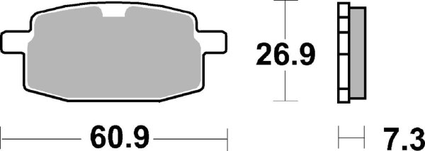 SBS Scooterbelag 111HM (Satz pro Scheibe) Street Ceramic