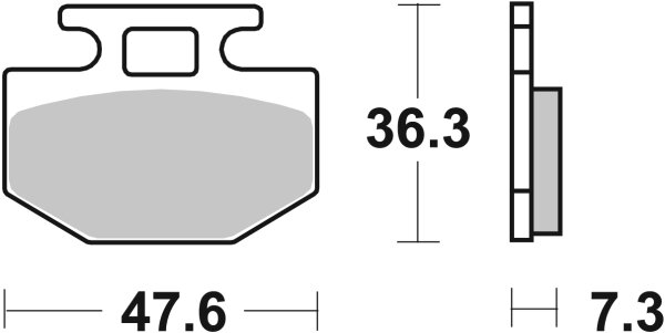 SBS Scooterbelag 112CT (Satz pro Scheibe) Carbon Tech