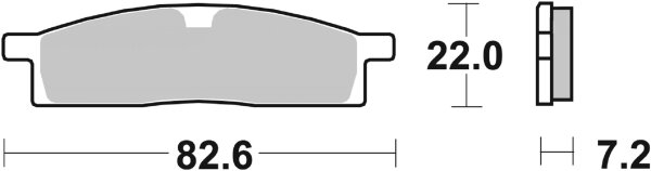 SBS Scooterbelag 136HF (Satz pro Scheibe) Street Ceramic