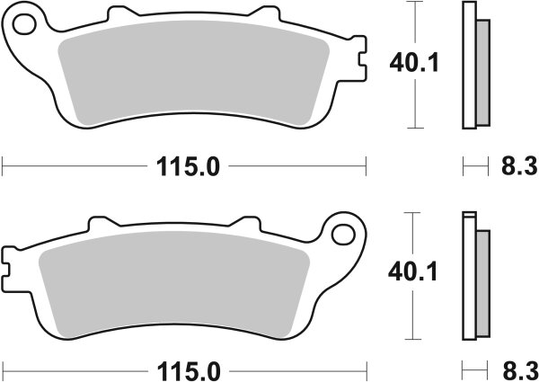 SBS Scooterbelag 156HF (Satz pro Scheibe) Street Ceramic