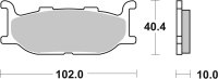 SBS Scooterbelag 170MS (Satz pro Scheibe) Maxi Sinter