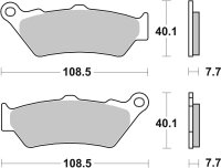 SBS A**Scooterbelag 176HS (Satz pro Scheibe) Streetexcel...