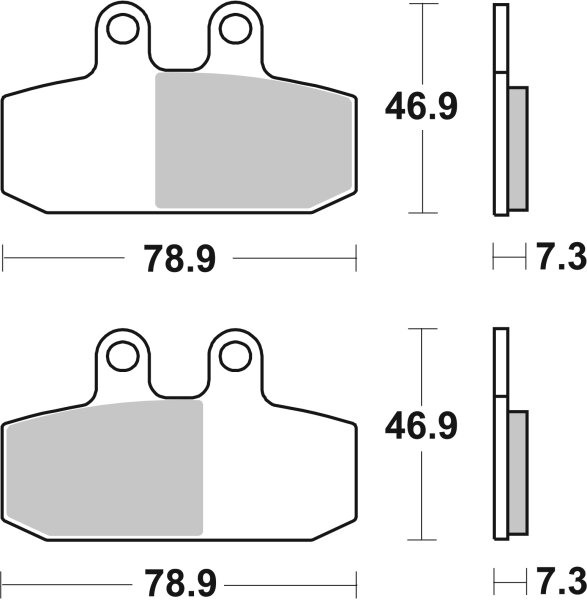 SBS Scooterbelag 179MS (Satz pro Scheibe) Maxi Sinter