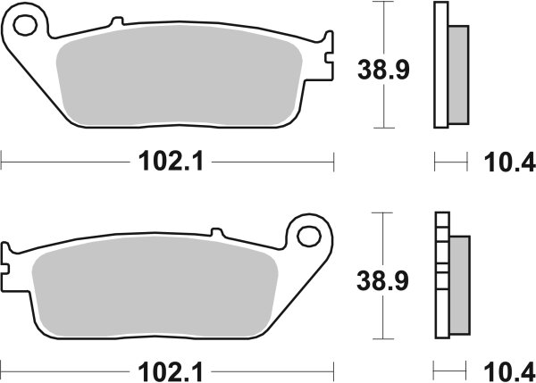 SBS Scooterbelag 181HF (Satz pro Scheibe) Street Ceramic