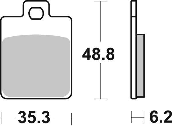 SBS Scooterbelag 202HF (Satz pro Scheibe) Street Ceramic