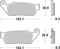 SBS Scooterbelag 212CT (Satz pro Scheibe) Carbon Tech