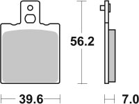 SBS Scooterbelag 138CT (Satz pro Scheibe) Carbon Tech