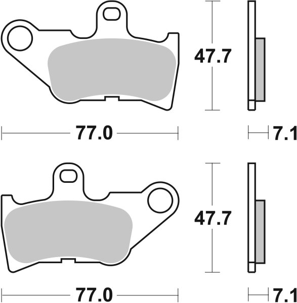 SBS Scooterbelag 165HF (Satz pro Scheibe) Street Ceramic